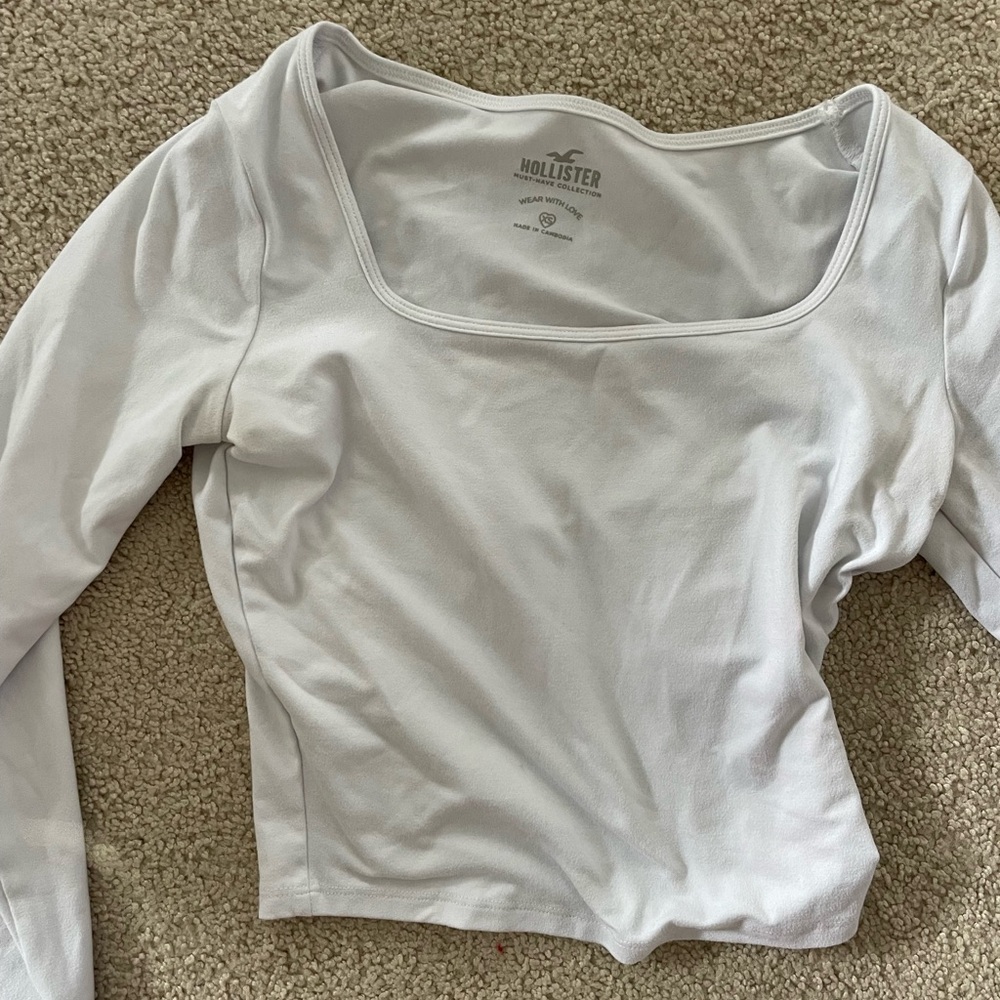 White tight fit shirt